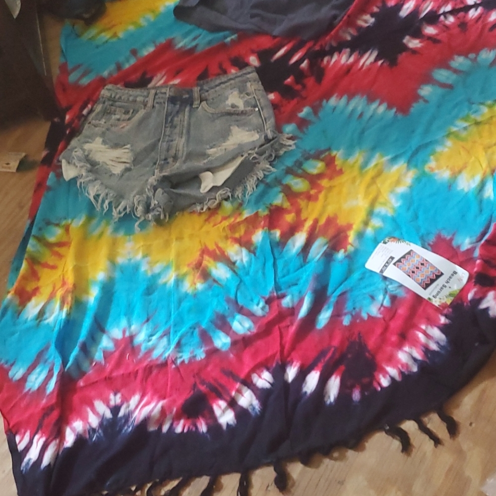 Beach sarong but oh so right l.blast of colors